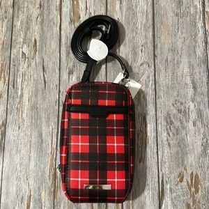Women’s No Boundaries Phone Crossbody Bag, Plaid